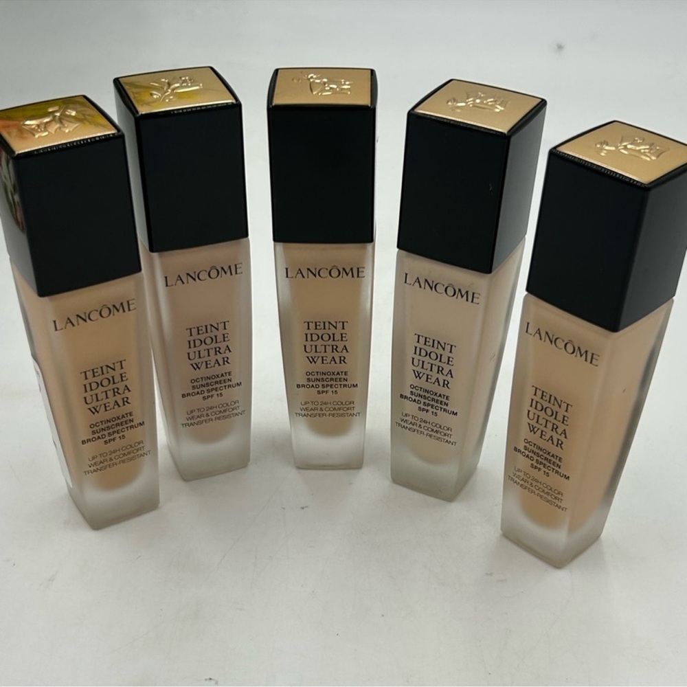 Lancome Teint idole ultra wear octinoxate sunscreen, set a five unopened